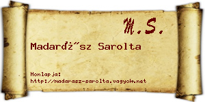 Madarász Sarolta névjegykártya